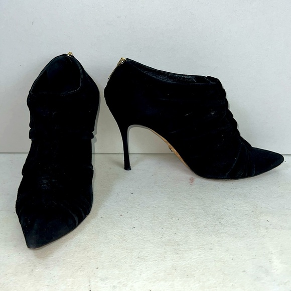 SERGIO ROSSI BOOTIES IN BLACK SUEDE - Picture 2 of 10